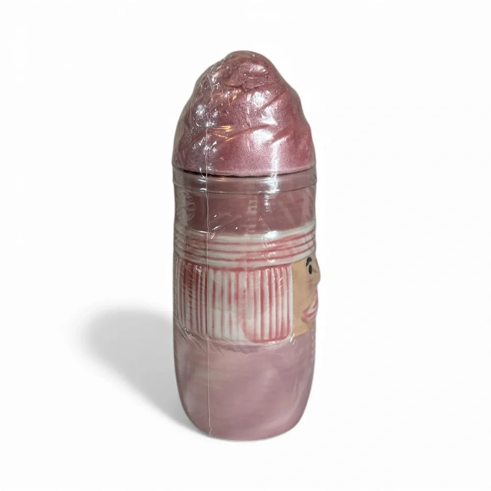 Pink Nutcracker Hot Chocolate Cup with lid